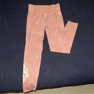 She Big Wolf Head "Everson Seamless" Leggings in Mauve Marble